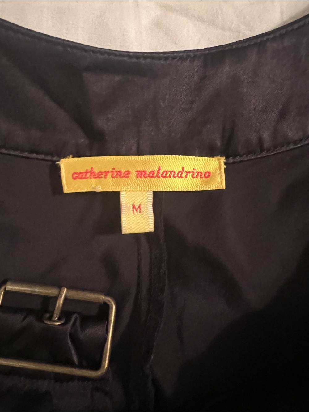 Black Silk Buckle-Detail Camisole - Picture 4 of 6